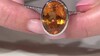 Colgante en plata con Cuarzo naranja (MONOSONO COLLECTION)