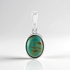 Ciondolo in argento con Turchese Tyrone