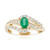 Gouden ring met een Zambia-smaragd