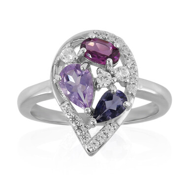 Anello in argento con Ametista
