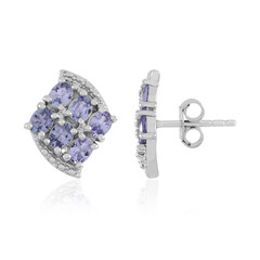 Pendientes en plata con Tanzanita