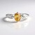 Anello in argento con Zircone Mandarino (Adela Silber)