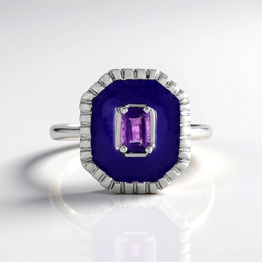 Amethyst-Silberring