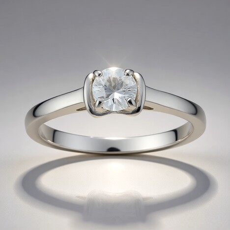 Anello in argento con Zircone