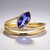 Anello in oro con Tanzanite AAA (CIRARI)