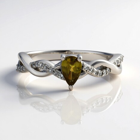 Anello in argento con Sfene