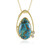 Mojave Blue Copper Turquoise Silver Necklace (Faszination Türkis)
