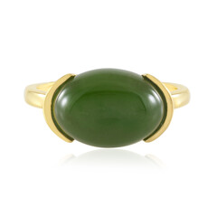 Zilveren ring met een Canadese jade