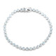 Himmelblauer Topas-Silberarmband