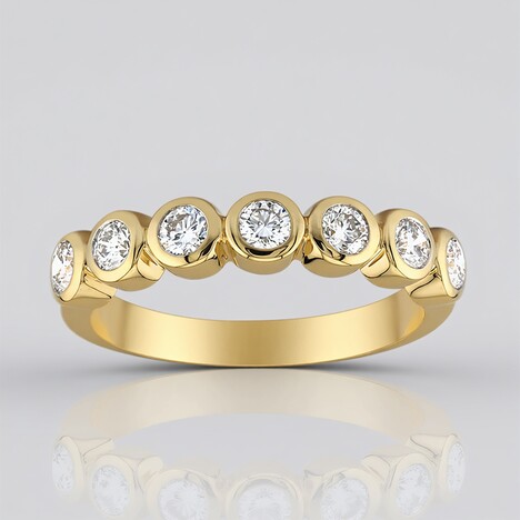 Anello in oro con Diamante VVS1 (G) (Annette)