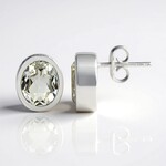 Orecchini in argento con Topazio Bianco (MONOSONO COLLECTION)