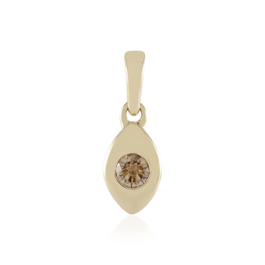 I2 Champagner-Brillant-Goldanhänger (de Melo)
