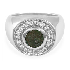 Zilveren ring met een Antieke weduwe