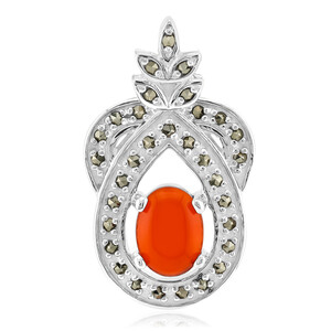 Ciondolo in argento con Agata Rossa (Annette classic)