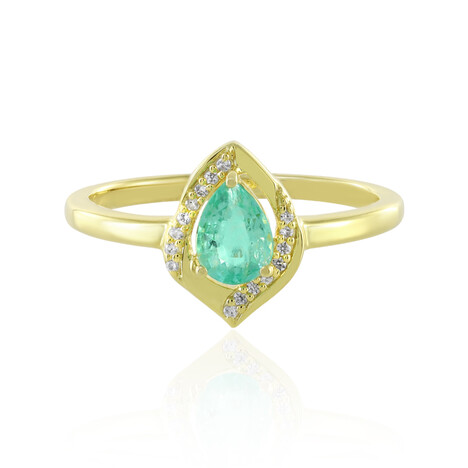 Anello in argento con Smeraldo Russo