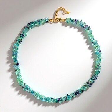 Collar en plata con Fluorita de Argentina