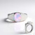 Anello in argento con Opale di Welo (de Melo Essence)