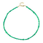 Collar en plata con Ópalo verde de Etiopia
