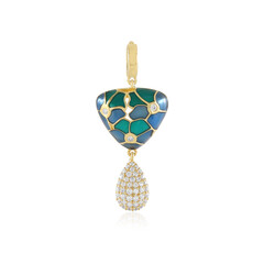 Zilveren hanger met zirkonen (Adela Silber)