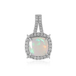 Zilveren hanger met een Welo-opaal