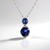 Collana in argento con Zaffiro Stellato Blu