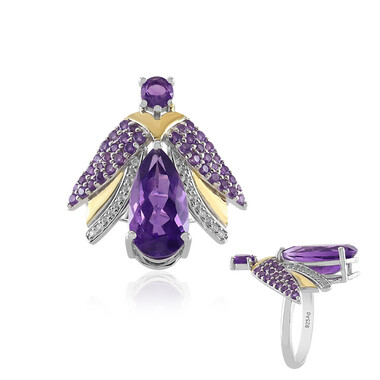 Sambia-Amethyst-Silberring