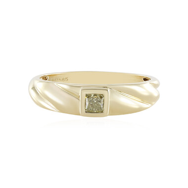 Gelber SI1 Diamant-Goldring (de Melo)