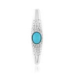 Pendentif en argent et Turquoise (MONOSONO COLLECTION)