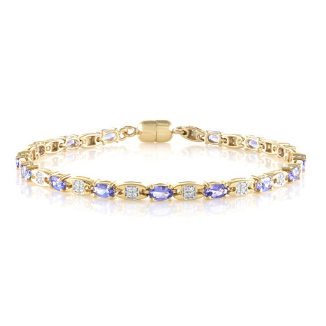 Tansanit-Silberarmband