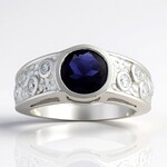 Anello in argento con Iolite del Madagascar (de Melo Essence)