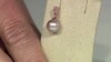 Pendientes en plata con Perla Ming púrpura (TPC)