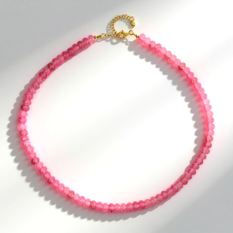 Collana in argento con Quarzo Color Rosa