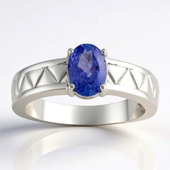 Anello in argento con Tanzanite