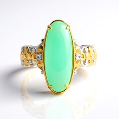 Anello in argento con Calcedonio Laguna