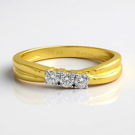 Anello in oro con Diamante SI1 (G) (Annette)
