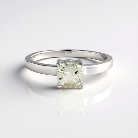 Anello in argento con Ametista Verde