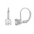 Weißer Topas-Silberohrringe