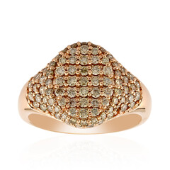 Bague en or et Diamant rose de France SI1 d'Argyle 