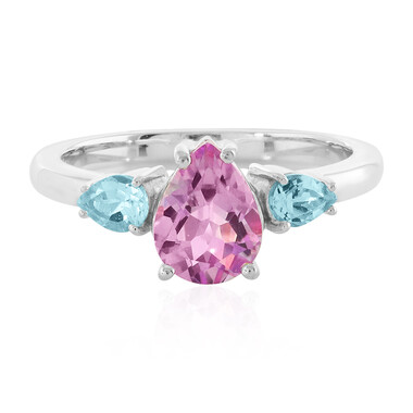 Bague en argent et Topaze jubilaire