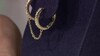 Clips de oreja en plata con Zircón