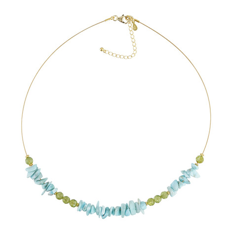 Collana in acciaio inossidabile con Peridoto