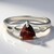 Anello in argento con Occhio di Tigre Rosso