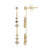 Pendientes en oro con Diamante champán I2 (de Melo Gold)