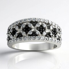 Anello in argento con Topazio Bianco