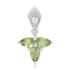 Pendentif en argent et Saphir du Mozambique