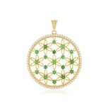 Tansania-Tsavorit-Silberanhänger