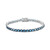 Bracelet en argent et Topaze bleu de Londres