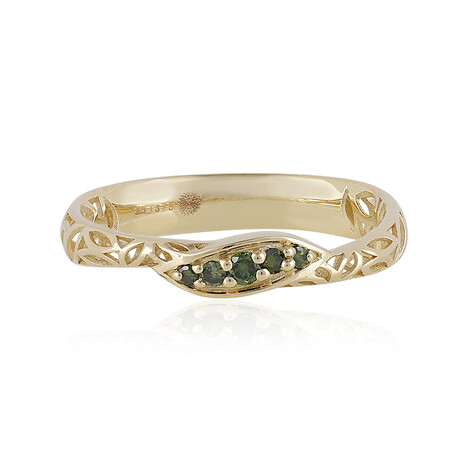 Bague en or et Diamant vert I1 (Ornaments by de Melo)