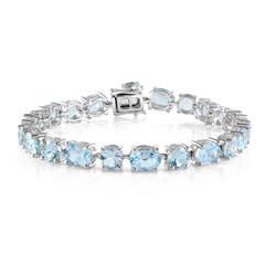 Sky Blue Topaz Silver Bracelet