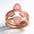 Anello in argento con Quarzo Rosa (Adela Silber)